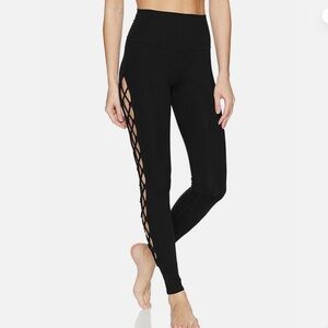 Alo Yoga Women's Interlace Black Leggings size S
